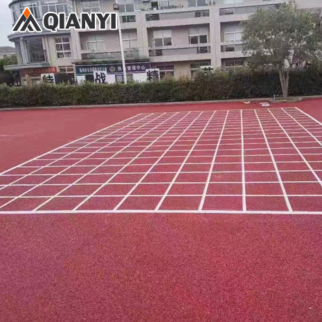 Polymer colored anti slip floor paint