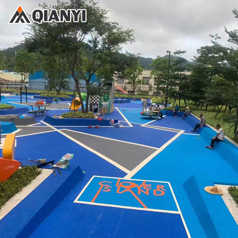 Polyurethane pavement color changing paint